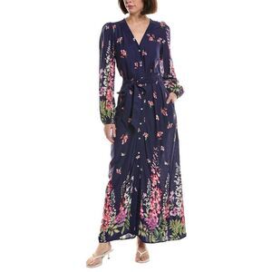 Garrie B Womens Midi Dress, Blue